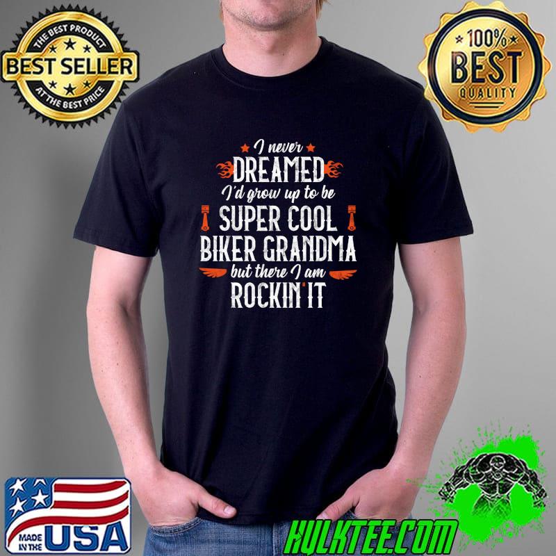 Awesome motorcycle Grandma Biker Vintage Grandmother Outfit T-s Unisex Awesome motorcycle Grandma Biker Vintage Grandmother Outfit T-s Unisex