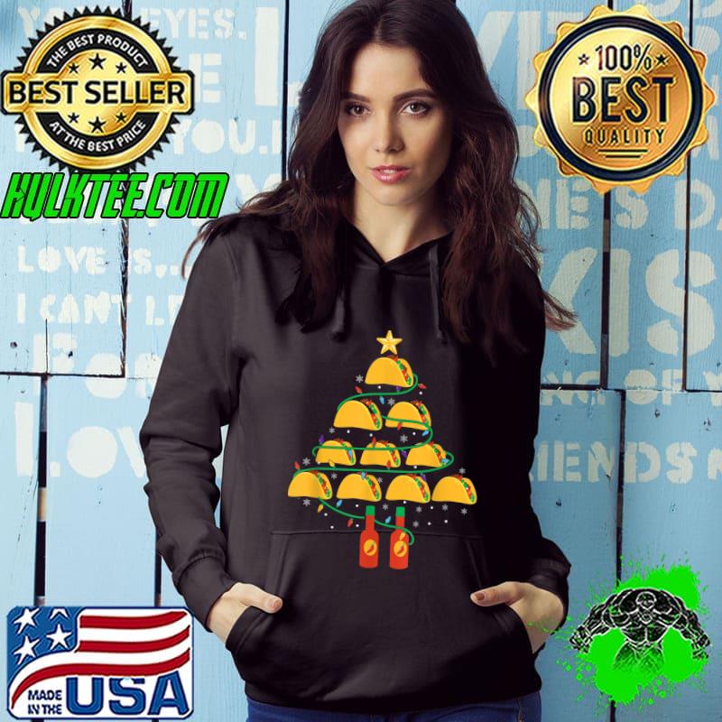 Awesome mY TACOS CHRISTMAS TREE Pajama Shirt Xmas Funny T-Shirt