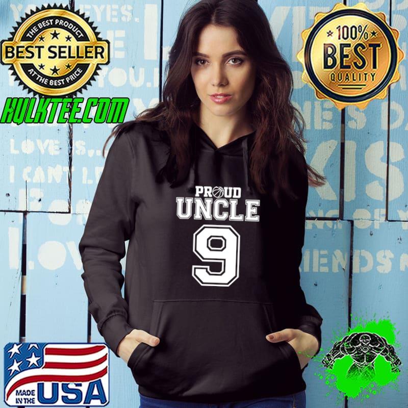 Awesome number 9 Custom Proud Basketball Uncle Personalized T-shirt