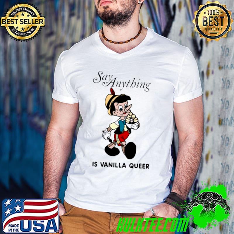 Awesome Pinocchio Say Anything Is Vanilla Queer Shirt Guys V Neck Awesome Pinocchio Say Anything Is Vanilla Queer Shirt Guys V Neck