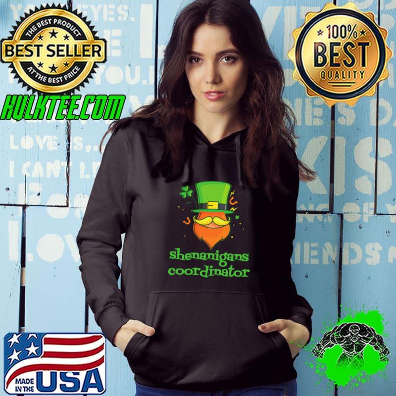 Awesome shenanigans Coordinator St Patrick's Day Funny Leprechaun T-shirt