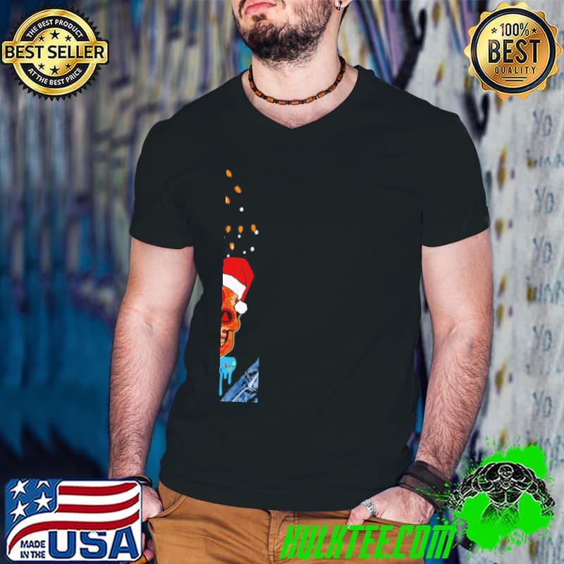 Awesome Skull Christmas Unisex T-Shirt Guys V Neck Awesome Skull Christmas Unisex T-Shirt Guys V Neck