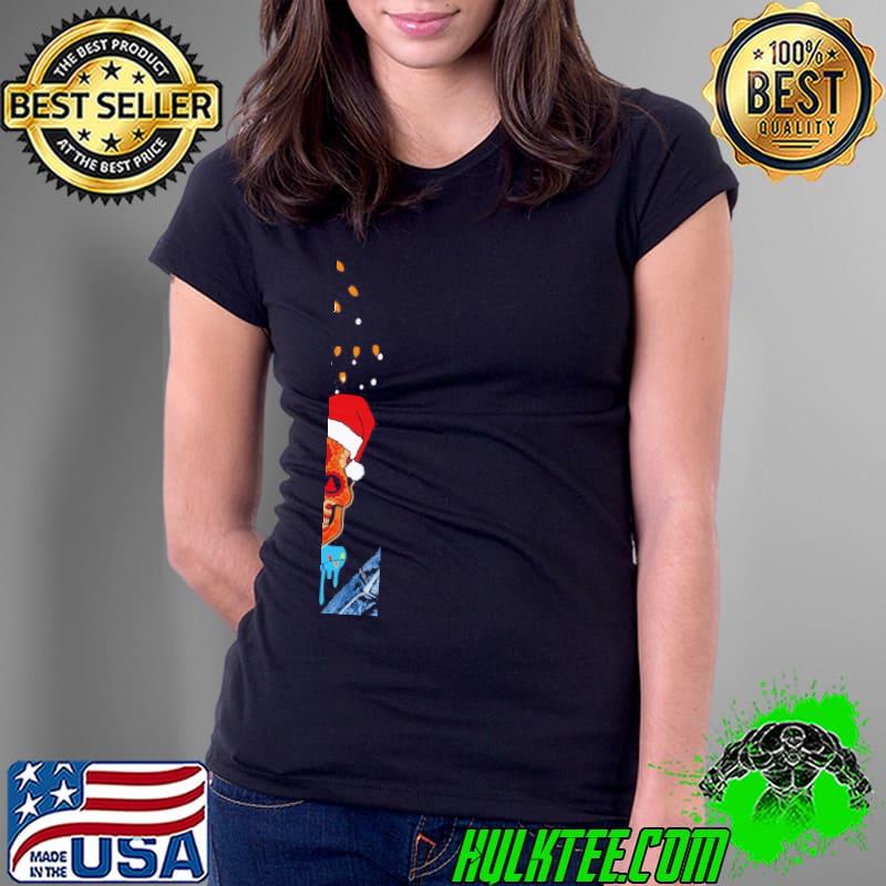 Awesome Skull Christmas Unisex T-Shirt Ladies Tee Awesome Skull Christmas Unisex T-Shirt Ladies Tee