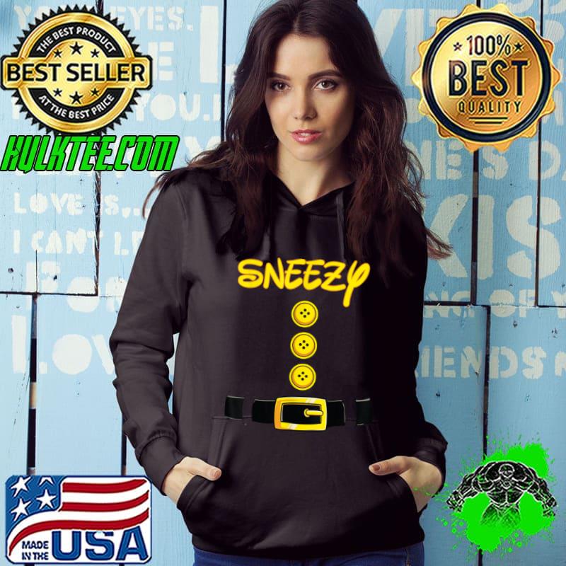 Awesome Sneezy Halloween Dwarf Costume Color Matching T Shirt