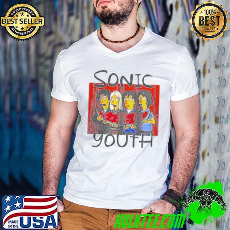 Awesome Sonic youth watermelon bart Simpsons shirt