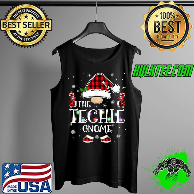 Awesome the Techie Gnome Buffalo Plaid Matching Family Christmas Pajama T-Shirt Tank Top Awesome the Techie Gnome Buffalo Plaid Matching Family Christmas Pajama T-Shirt Tank Top