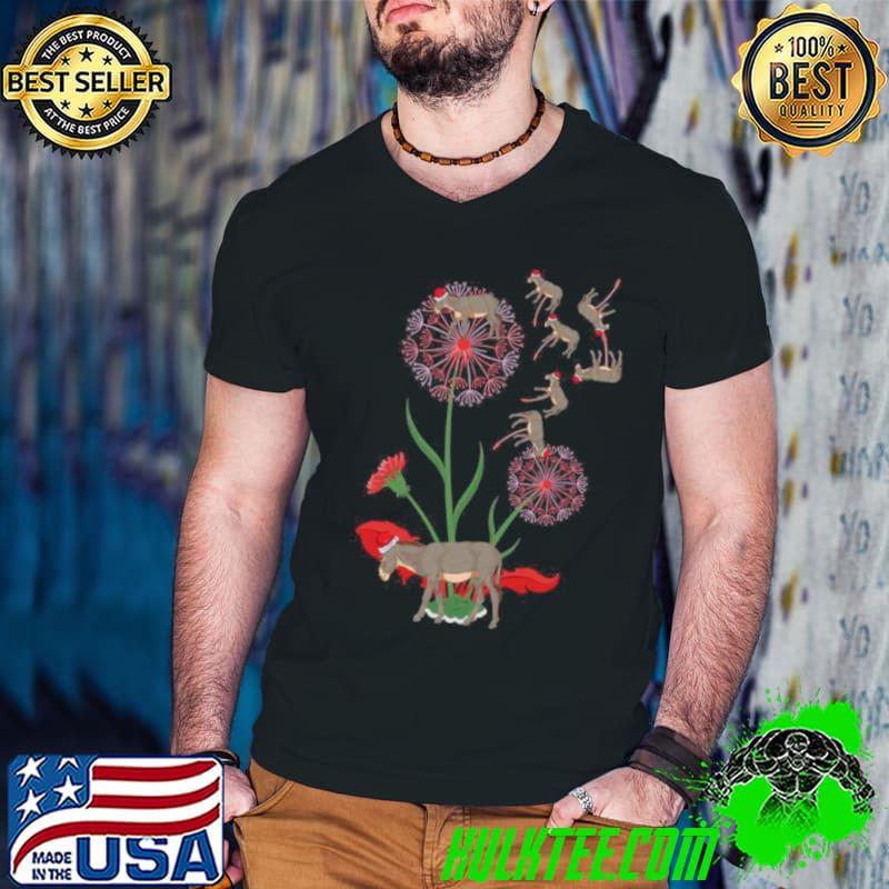 Awesome Tierliebhaber Bauernhof Tier Weihnachten Pusteblume Esel Shirt