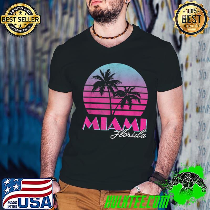 Awesome vintage Retro Miami Distressed T-Shirt
