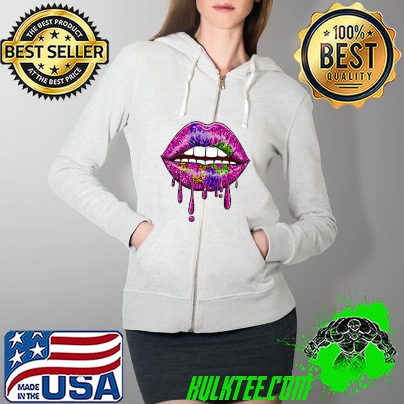 Awesome womens-Mardi-Gras-Purple-Gold-Li Full Zip Hooded Awesome womens-Mardi-Gras-Purple-Gold-Li Full Zip Hooded