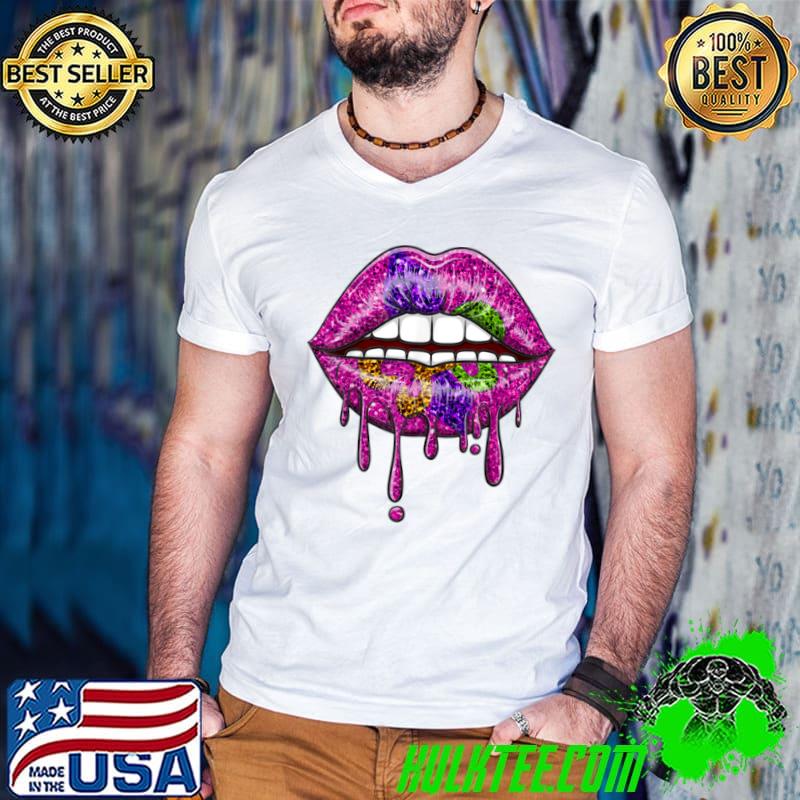 Awesome womens-Mardi-Gras-Purple-Gold-Li