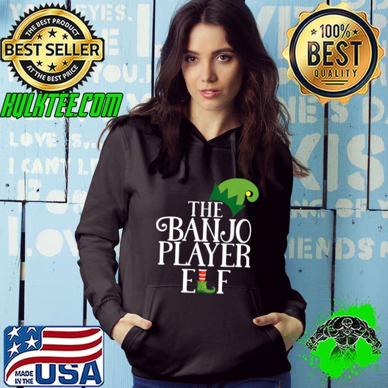 Banjo Player Elf Matching Family Group Christmas Pajama T-Shirt