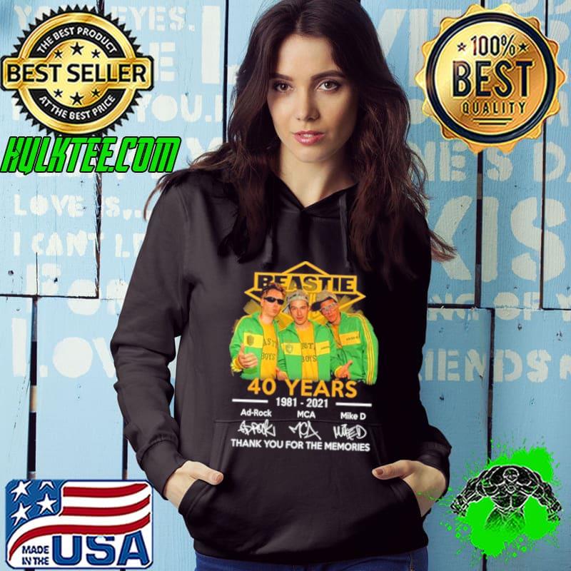 Beastie Boys 40 years 1981 2021 thank you for the memories signatures shirt