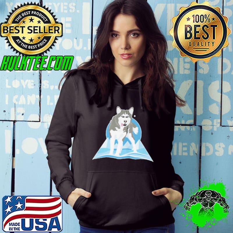 Beautiful majestic siberian Husky snow dog shirt