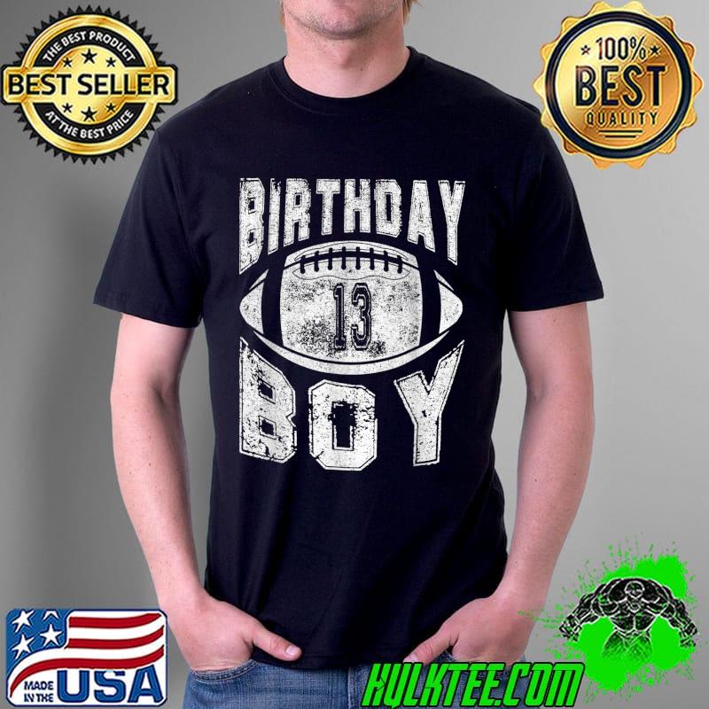 Best 13th Themed Birthday Boy Party kid American Football T-Shirt Unisex Best 13th Themed Birthday Boy Party kid American Football T-Shirt Unisex