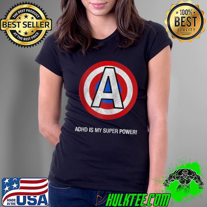 Best aDHD Super Power Motivational Self Esteem & Awareness T-s Ladies Tee Best aDHD Super Power Motivational Self Esteem & Awareness T-s Ladies Tee