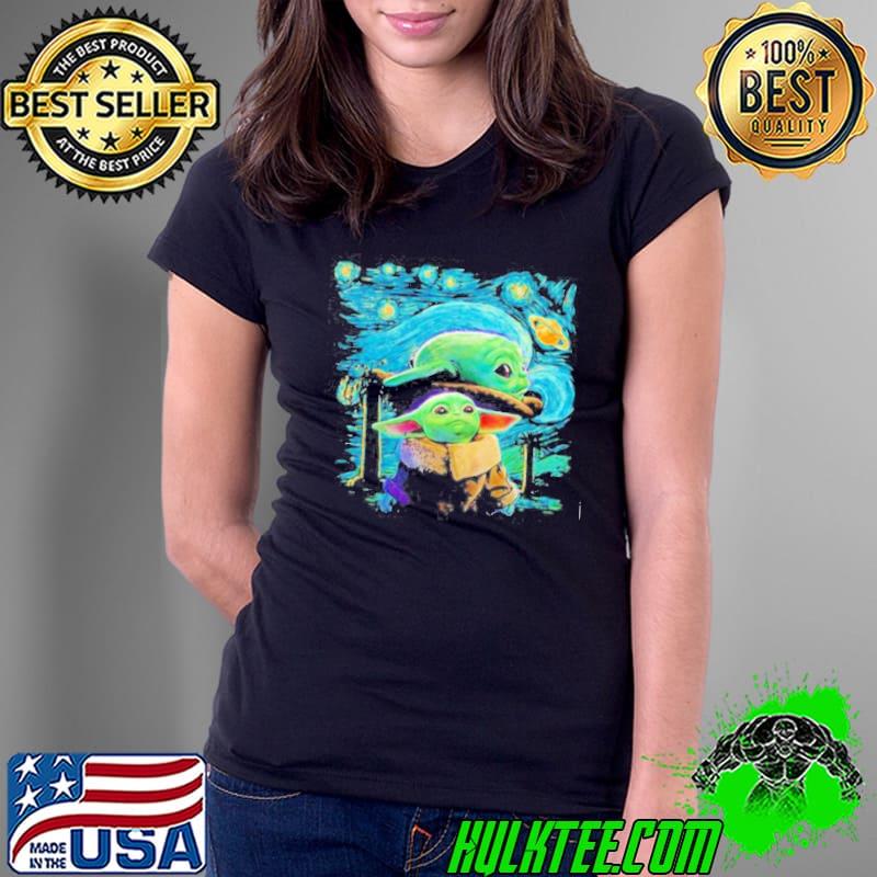 Best Baby Yoda In Night Star Wars Shirt Ladies Tee Best Baby Yoda In Night Star Wars Shirt Ladies Tee