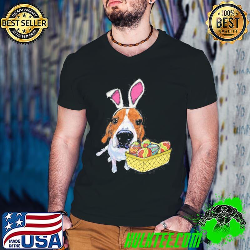 Best Beagle Dog Bunny Ears Easter Eggs Shirt