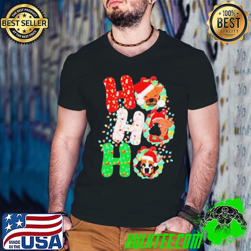 Best Boxer dog ho ho ho merry christmas shirt