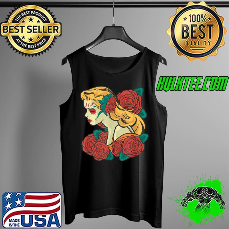 Best Catrina costume Dia De Los Muertos Day of the dead woman T Shirt Tank Top Best Catrina costume Dia De Los Muertos Day of the dead woman T Shirt Tank Top