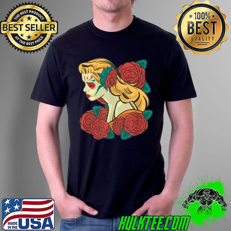 Best Catrina costume Dia De Los Muertos Day of the dead woman T Shirt Unisex Best Catrina costume Dia De Los Muertos Day of the dead woman T Shirt Unisex