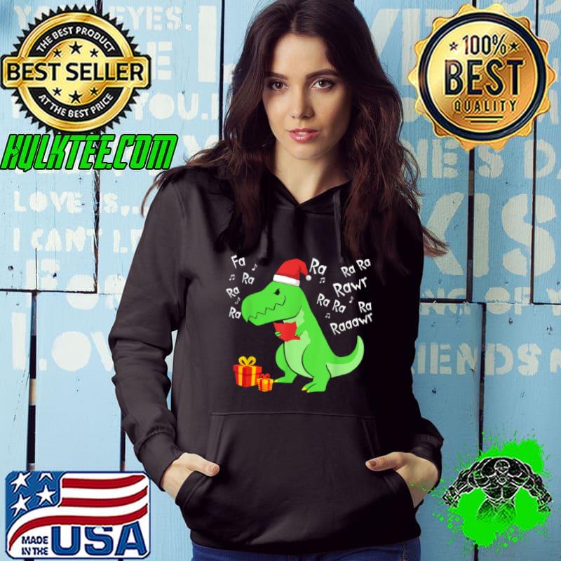 Best Fa Ra Ra Ra Ra Rawr Rawr Funny Dinosaur Christmas T Shirt