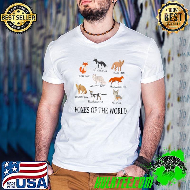 Best foxes Of The World Funny Fox Animals Educational Fox Lovers Premium T-Shirt