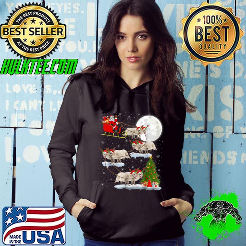 Best Funny Xmas Lighting Tree Santa Riding Arctic Fox Christmas T Shirt Hoodie Best Funny Xmas Lighting Tree Santa Riding Arctic Fox Christmas T Shirt Hoodie