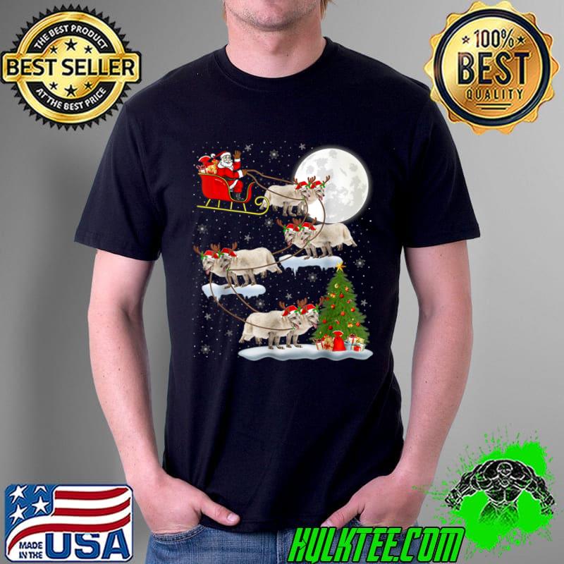 Best Funny Xmas Lighting Tree Santa Riding Arctic Fox Christmas T Shirt Unisex Best Funny Xmas Lighting Tree Santa Riding Arctic Fox Christmas T Shirt Unisex