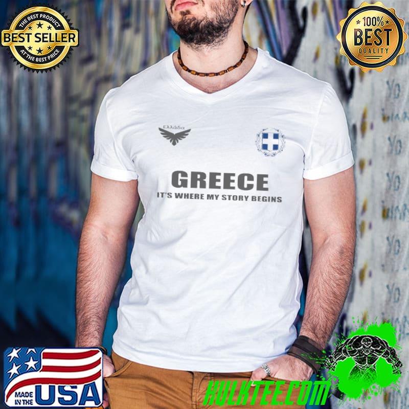 Best Greece its where my story begins logos shirt