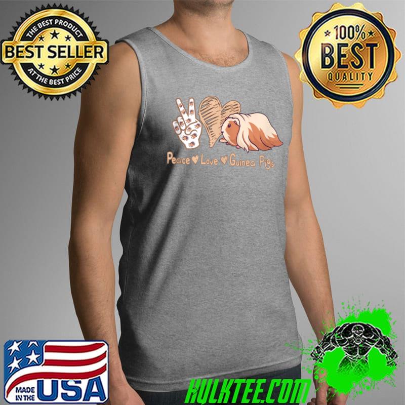Best guinea Pig Heart Aesthetic Peace Love Guinea Pigs T-s Tank Top Best guinea Pig Heart Aesthetic Peace Love Guinea Pigs T-s Tank Top