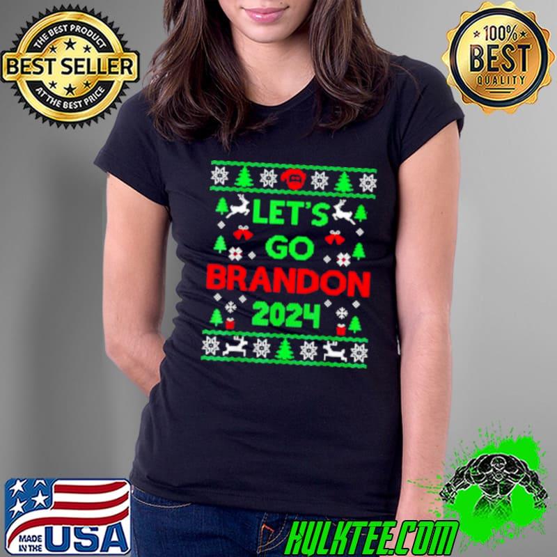 Best Let’s go brandon 2024 Christmas Ladies Tee Best Let’s go brandon 2024 Christmas Ladies Tee