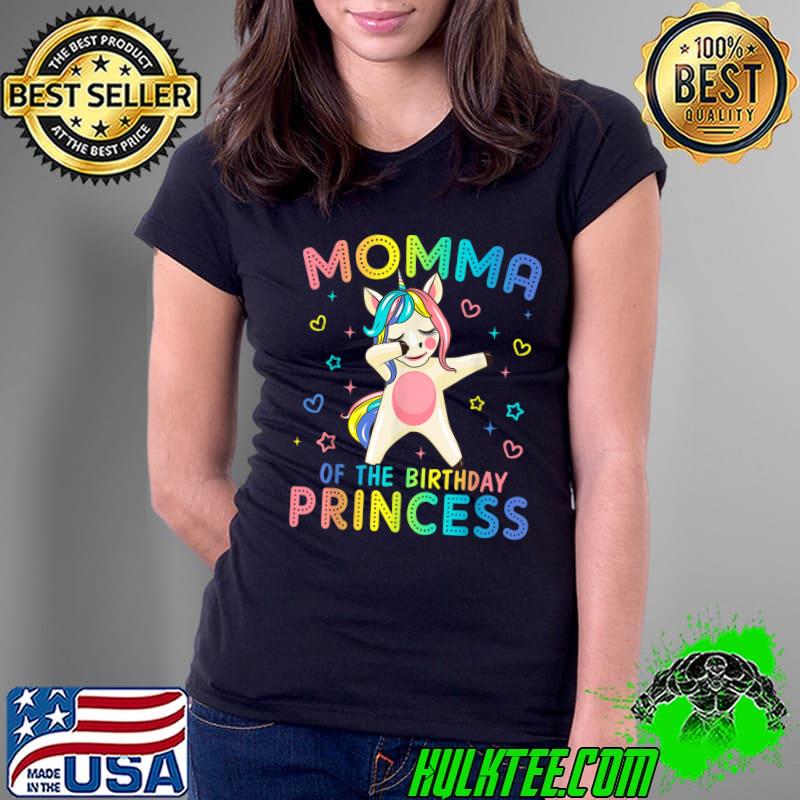 Best momma of the Birthday Princess Girl Dabbing Unicorn T-Shirt Ladies Tee Best momma of the Birthday Princess Girl Dabbing Unicorn T-Shirt Ladies Tee
