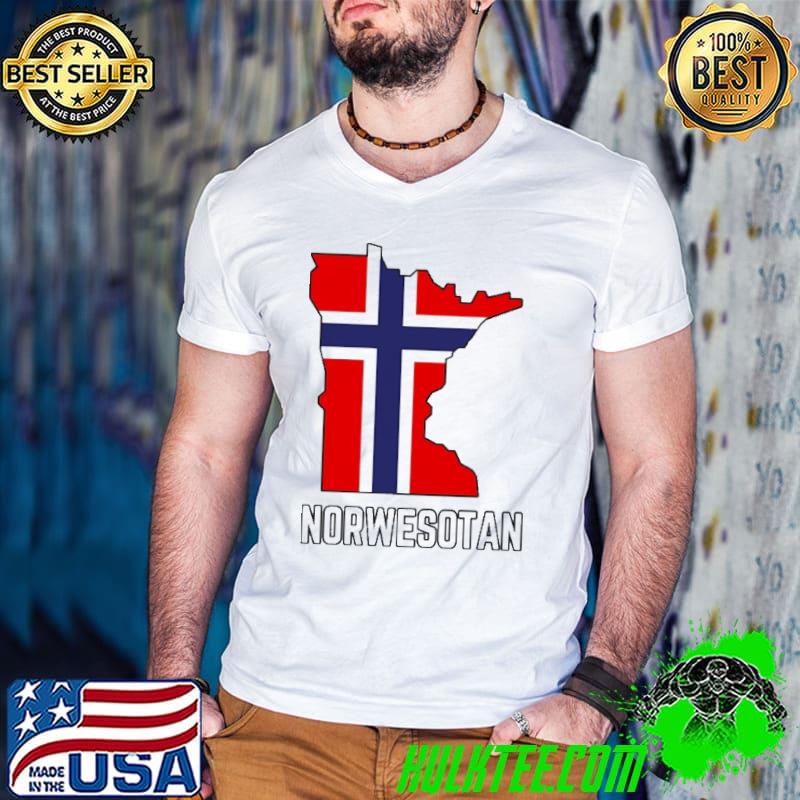 Best norwesotan Flag Map Shirt