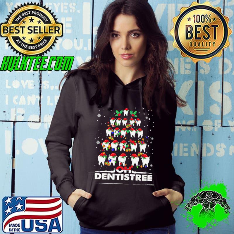 Best Pine Tree With Teeth Oh Dentistree Christmas Shirt