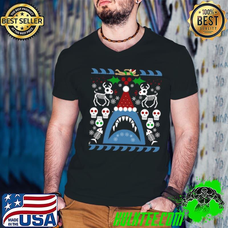 Best Santa Jaws Ugly Sweater T shirt Best Santa Jaws Ugly Sweater T shirt