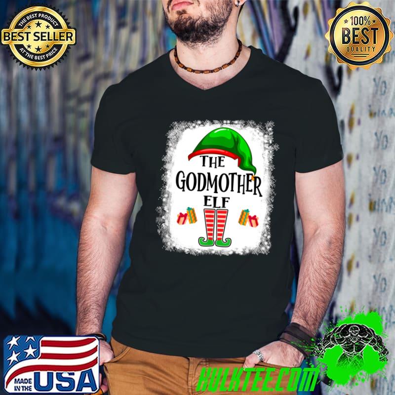 Best The Godmother Elf Matching Family Christmas Party Pajama T- Guys V Neck Best The Godmother Elf Matching Family Christmas Party Pajama T- Guys V Neck