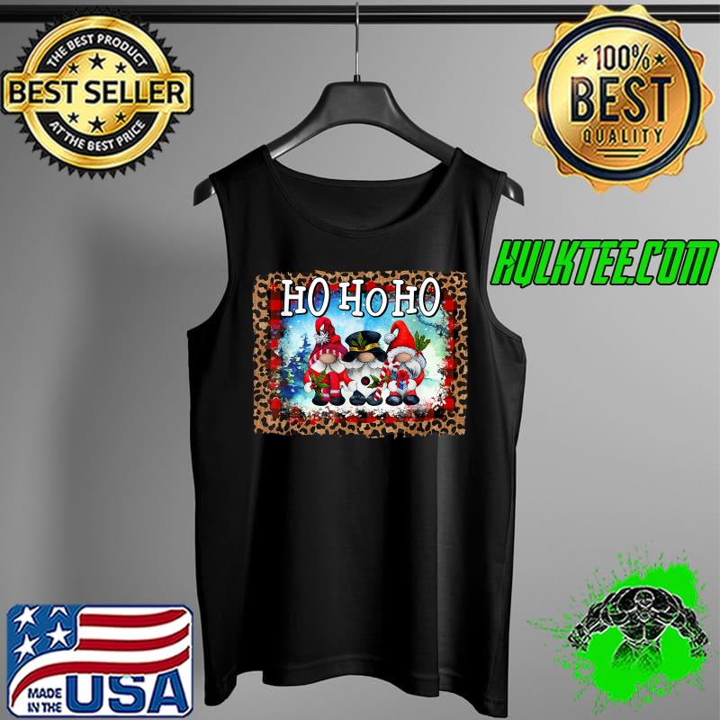 Best Three Gnomies Hohoho Buffalo Gnome Leopard T-Shirt Tank Top Best Three Gnomies Hohoho Buffalo Gnome Leopard T-Shirt Tank Top