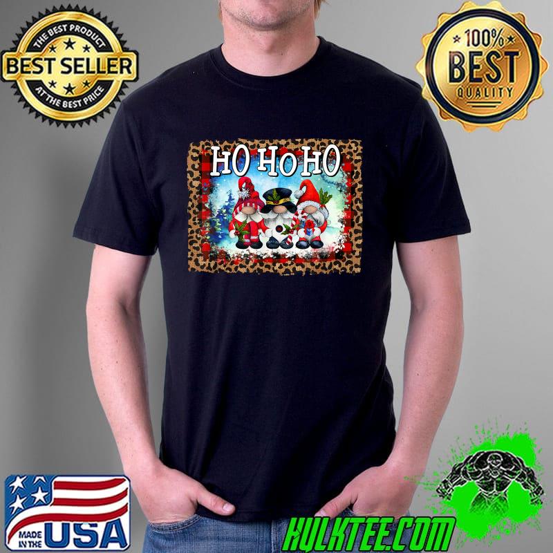 Best Three Gnomies Hohoho Buffalo Gnome Leopard T-Shirt Unisex Best Three Gnomies Hohoho Buffalo Gnome Leopard T-Shirt Unisex