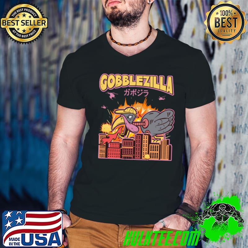 Best Turkey Day Thanksgiving Gobblezilla T- Guys V Neck Best Turkey Day Thanksgiving Gobblezilla T- Guys V Neck