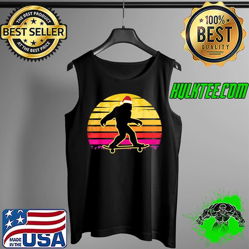Bigfoot Skater Christmas Funny Skateboard-ing X-Mas Pajama T-Shirt Tank Top Bigfoot Skater Christmas Funny Skateboard-ing X-Mas Pajama T-Shirt Tank Top