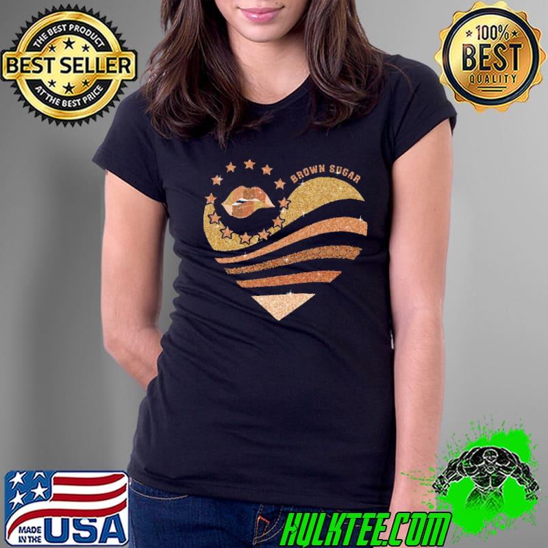 Brown Sugar Melanin Heart s Ladies Tee Brown Sugar Melanin Heart s Ladies Tee