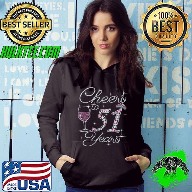 Cheers to 51 Years 1971 51st Birthday T-Shirt