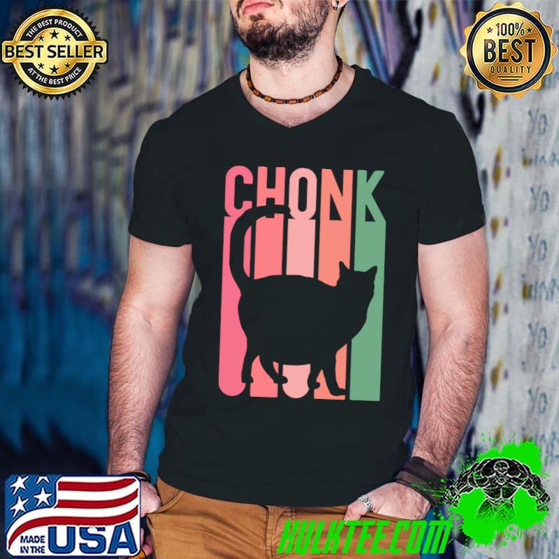 Chonk Fat Cat Mom Girl Retro Christmas Oh Lawd He Coming Her T-s Guys V Neck Chonk Fat Cat Mom Girl Retro Christmas Oh Lawd He Coming Her T-s Guys V Neck