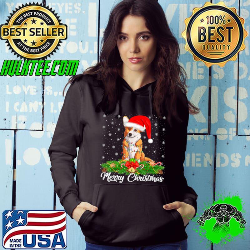 Corgi Dog Lover Xmas Lighting Merry Christmas Corgi T-Shirt Corgi Dog Lover Xmas Lighting Merry Christmas Corgi T-Shirt