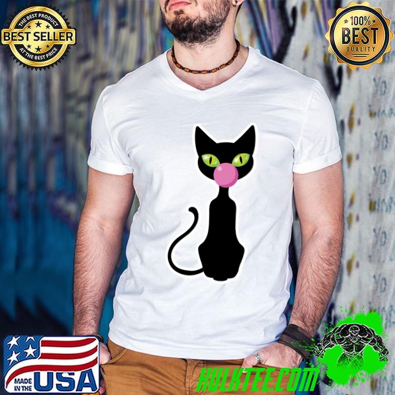 Cute Cat Funny Chewing Bubble Gum Pets Animals Kittens Lover T-shirt Cute Cat Funny Chewing Bubble Gum Pets Animals Kittens Lover T-shirt