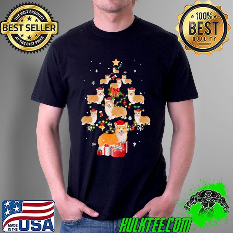 Cute Corgi Christmas Tree Dogs Lover T-s Unisex Cute Corgi Christmas Tree Dogs Lover T-s Unisex