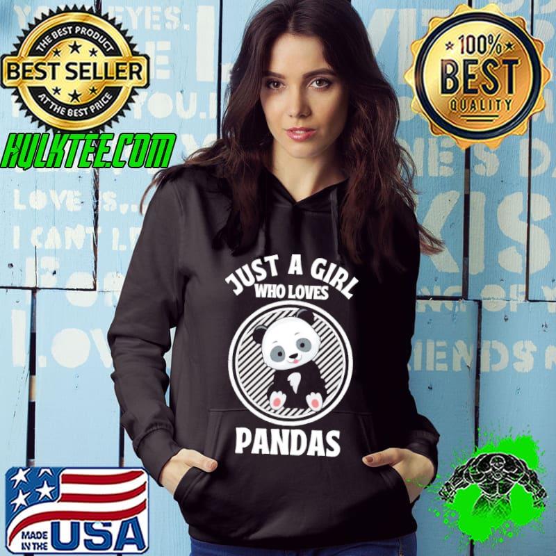 Cute Just A Girl Who Loves Pandas Unisex T-Shirt