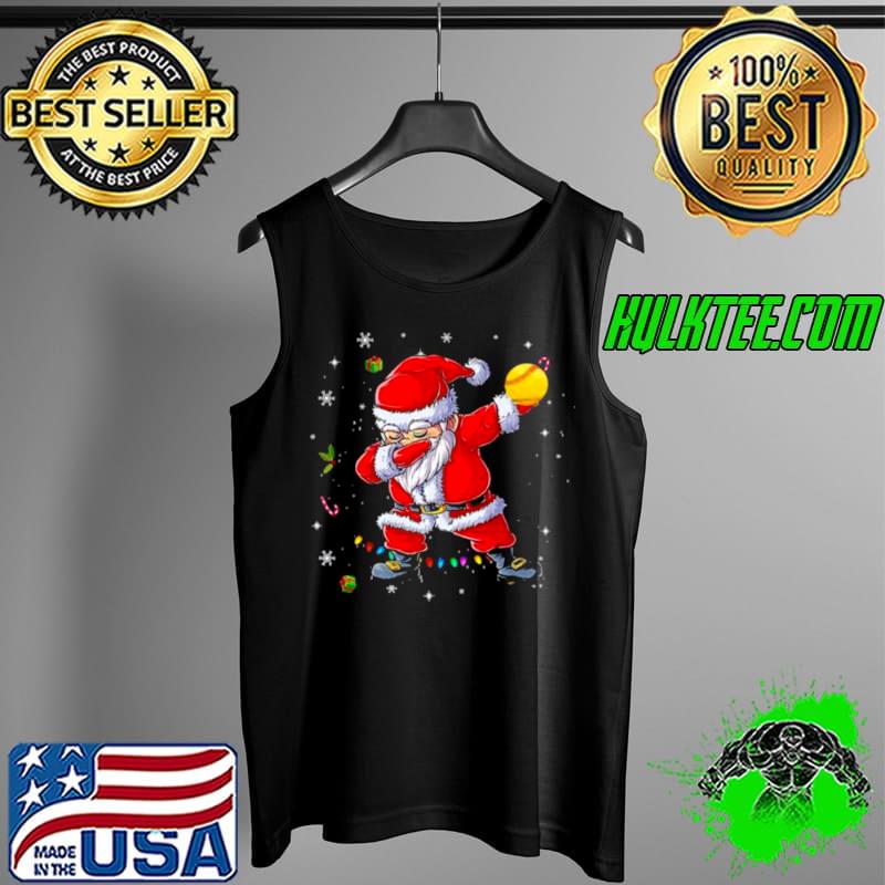 Dabbing Santa Claus Softball Christmas s Tank Top Dabbing Santa Claus Softball Christmas s Tank Top