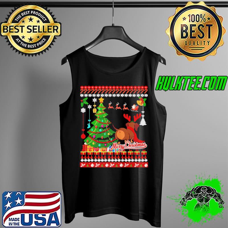 Dachshund dog christmas ugly Dachshund xmas s Tank Top Dachshund dog christmas ugly Dachshund xmas s Tank Top