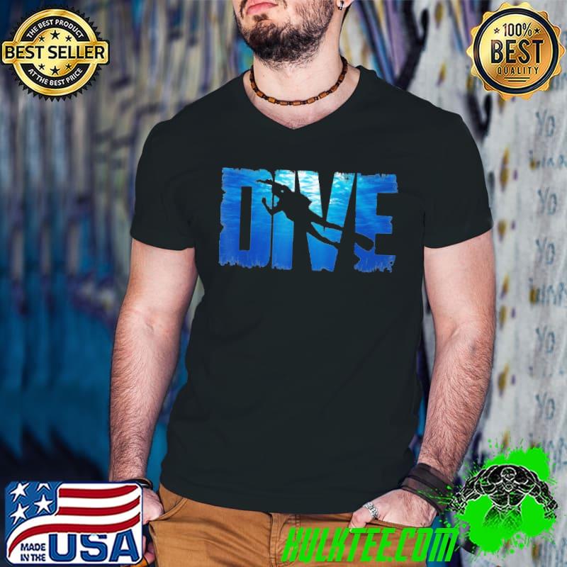DIVE Diver Sea Marine Dive Master Retro Vintage Shirt